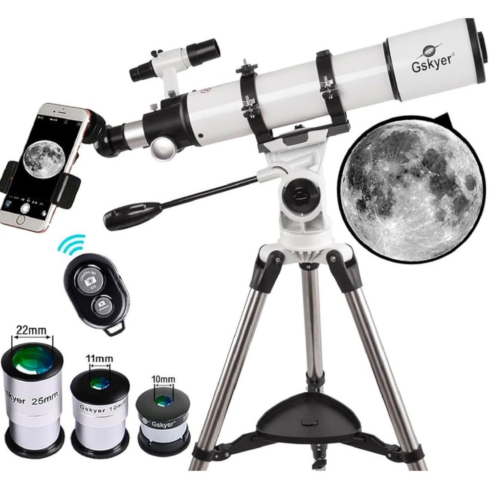Telescope 600X90Mm AZ Astronomical Refractor Telescope for Adults Astronomy